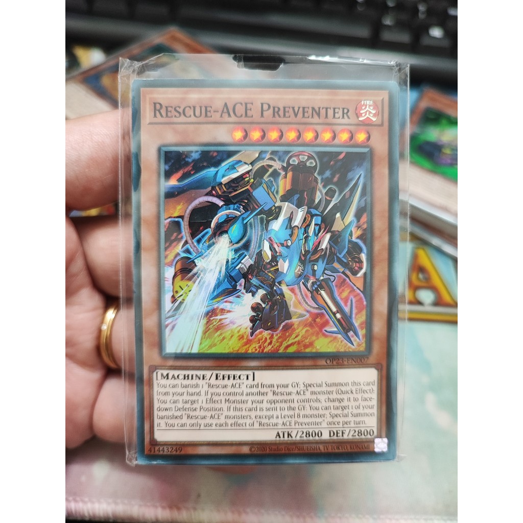 1 lá thẻ bài "Rescue-ACE Preventer" - OP23-EN007 - Super rare UK