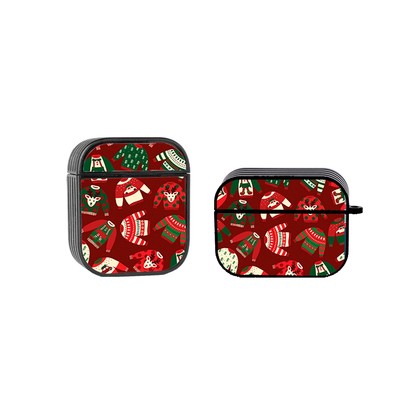 Vỏ bảo vệ hộp sạc tai nghe AirPods Unique Case AP020 họa tiết Giáng Sinh