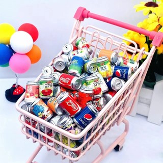 Mô hình lon nước ngọt các loại, trang trí nhà búp bê