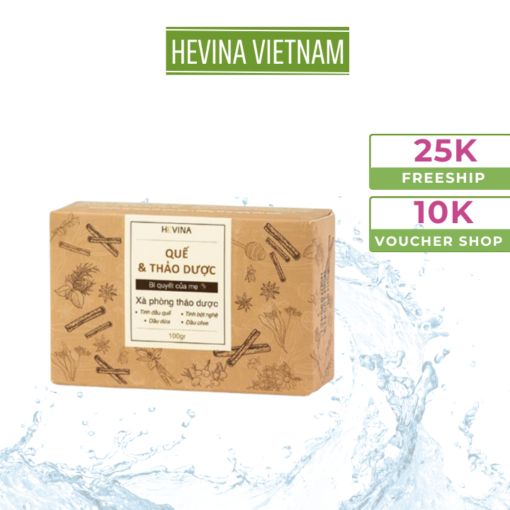 Xà bông, xà phòng sinh dược chiết xuất thiên nhiên, an toàn, lành tính - Hevina