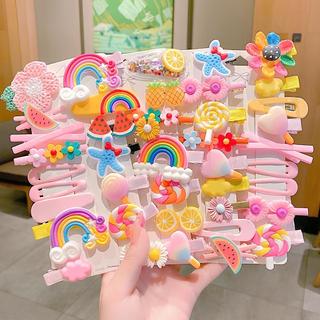 Set 14 kẹp tóc cho bé gái siêu yêu , set kẹp tóc cute nhiều màu dễ thương