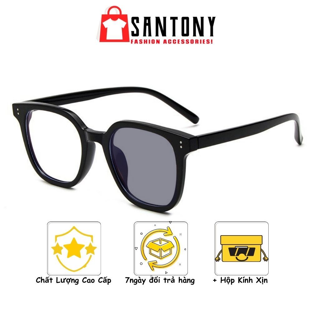 Kính chống ánh xanh SANTONY mắt đổi màu chống tia uv dành cho nam nữ