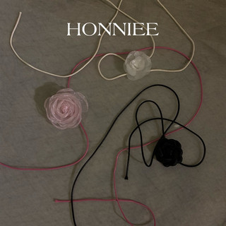 Vòng cổ nữ choker hoa thắc nơ Honniee
