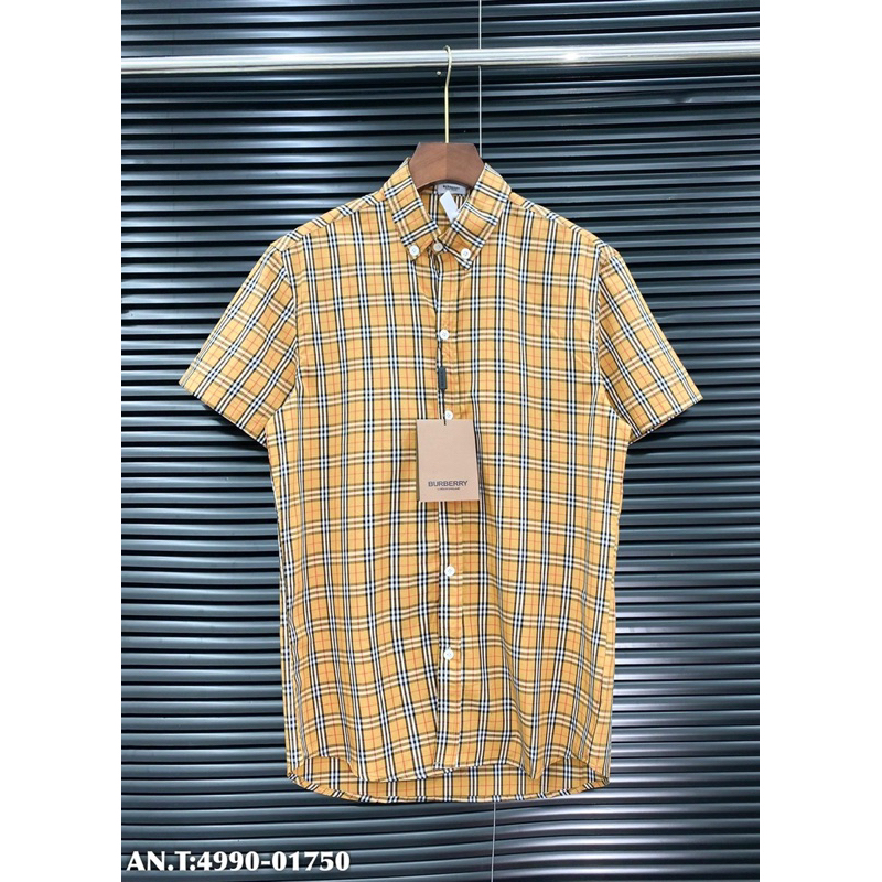 Áo sơ mi cộc tay kẻ bản SUPPER hàng QC cao cấp