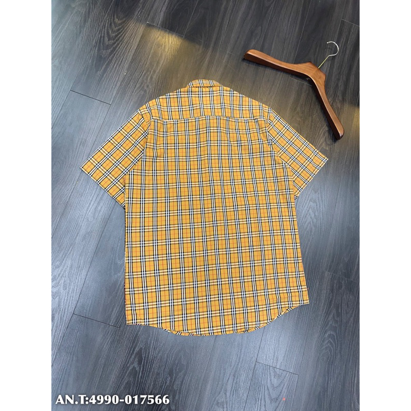Áo sơ mi cộc tay kẻ bản SUPPER hàng QC cao cấp