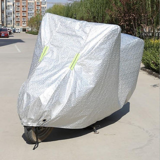Bạt phủ xe máy phản quang tráng nhôm 2 lớp cao cấp, bạt che xe máy, xe tay ga, xe số