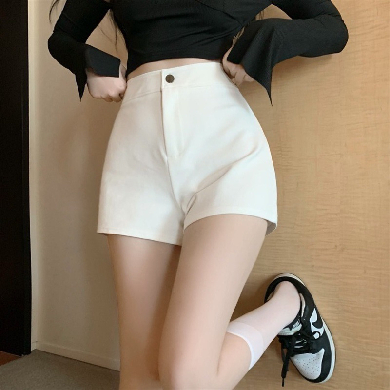 Quần Short Nữ Cạp Cao Co Giãn Dáng Ôm Đùi Ngắn Vải Umi Hàn Cao Cấp Tôn Dáng Kiểu Mặc ở Nhà Quần sooc nữ bó lưng cao đẹp