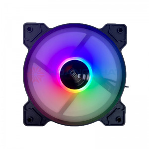 Fan led đổi màu tự động SKYCOOL kèm ốc vít 4 pin cắm trực tiếp nguồn