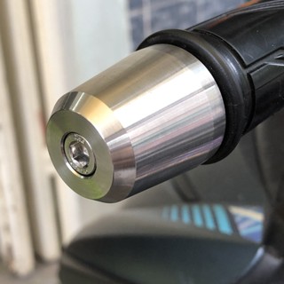  Gù tay lái chống rung kiểu Sh inox 304 nặng 380gr tặng kèm nhôm đóng gù giá 1 cặp 