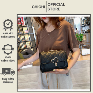 Túi xách nữ đeo chéo trái tim chichi store
