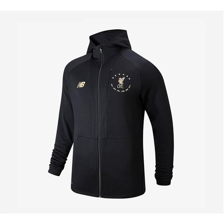 Sản phẩm chính hãng của Liverpool FC | Áo khoác LFC | Áo khoác nỉ đen NB x LFC MT930507-BLG kỉ niệm NHA của Liverpool FC
