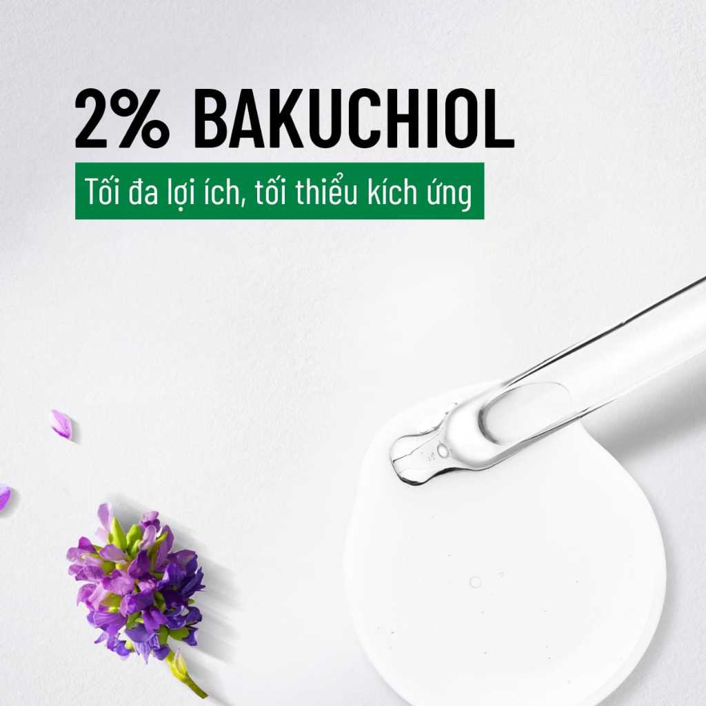 BOOSTED 2% Bakuchiol Serum Hoa Đậu Biếc Herbario 30ml thuần chay TẶNG giây buộc tóc