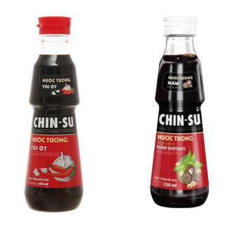 Nước tương tỏi ớt/Nước tương nấm Shiitake Chinsu chai (330ml)