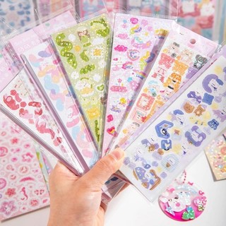 // sticker 1K/5×14cm/ 5 tấm sticker lấp lánh dễ thương