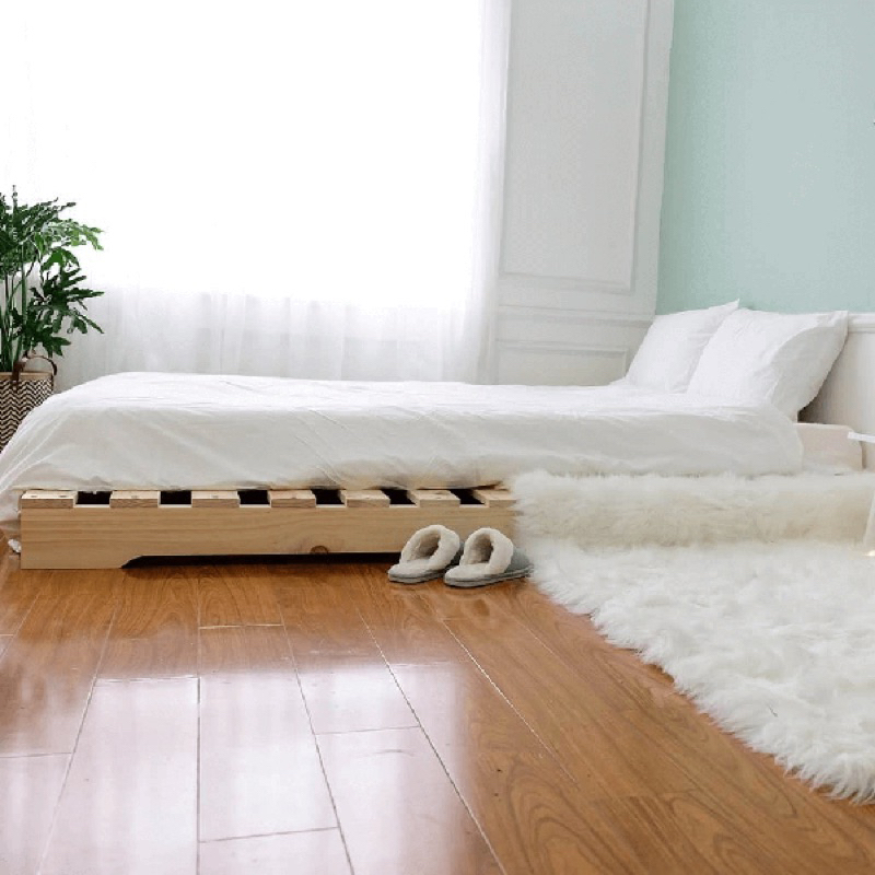 giường pallet gấp gọn tiện lợi (6- 7cm) gỗ tự nhiên