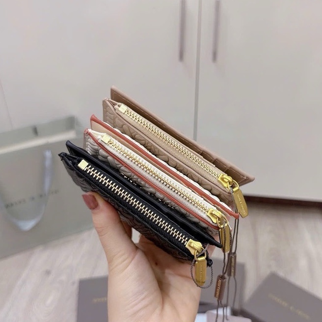 Ví nữ, ví gập c..n..k vân da nổi đựng thẻ card full box chuẩn đẹp - Lucky9store