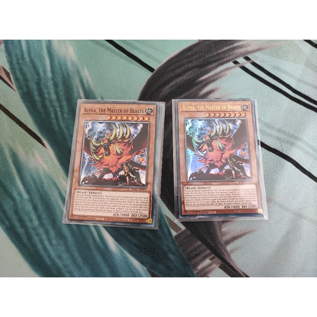 1 lá thẻ bài Alpha, the Master of Beasts - RA01-EN022