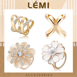  Khuy cài khăn lụa Tag cài khăn nhanh nhiều mẫu Nút thắt khăn thời trang chất liệu kim loại Lémi Accessories 