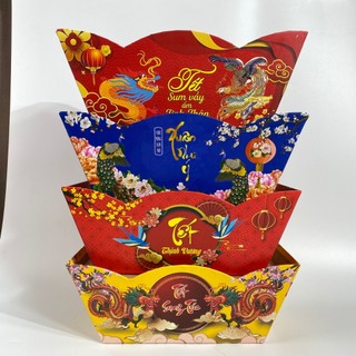 10giỏ gói quà tết, khay thuyền giỏ quà tết,khay thuyền gói quà tết , khay thuyền tết giỏ thuyền đựng quà tết