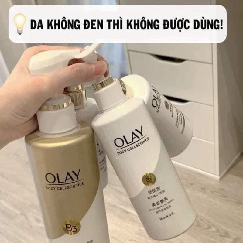 Sữa Tắm OLAY B3+ Siêu Dưỡng Trắng Da, Cấp Ẩm Và Đàn Hồi Cho Da - Chai 500ml