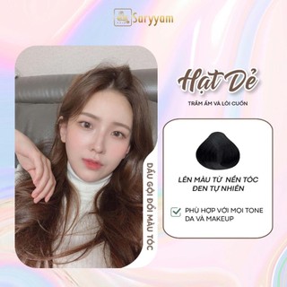 Đổi màu tóc màu hạt dẻ, gội nhuộm sinhair, sinhair đổi màu tại nhà, gội, nhuộm tóc nâu hạt dẻ