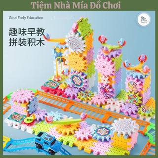 Đồ chơi lego lắp ráp mô hình bánh răng xoay 83 chi tiết và 203 chi tiết Phát Triển Tư Duy Cho Bé