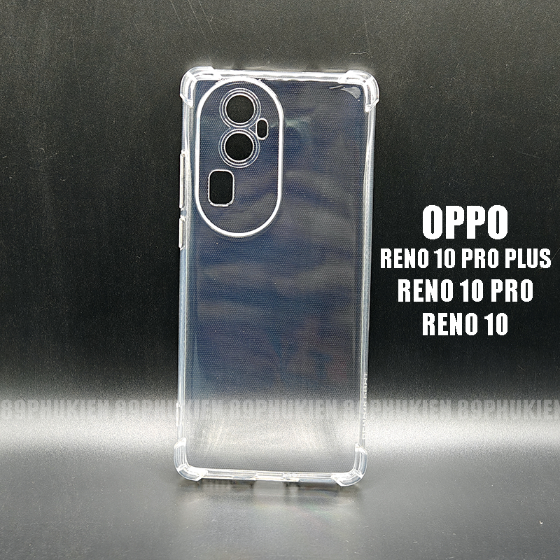 Ốp dẻo trong suốt chống sốc Oppo Reno 10 Pro Plus, Reno 10 Pro, Reno 10