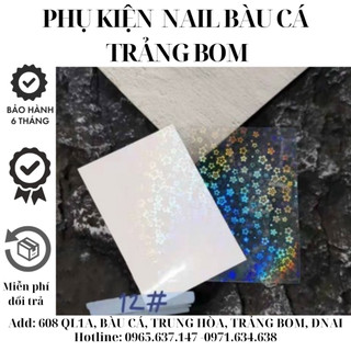 Sticker trái tim dạ quang phát sáng lấp lánh dán móng tay nail siêu hot - sơri nail
