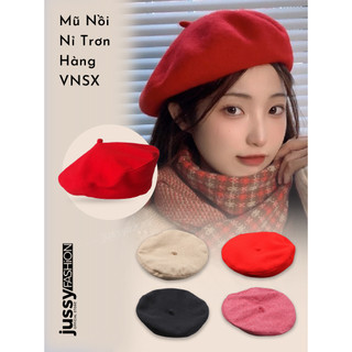 Mũ nồi nữ mũ beret phong cách hàn quốc chất vải nỉ 2 lớp có lớp lót nhiều màu hot trend