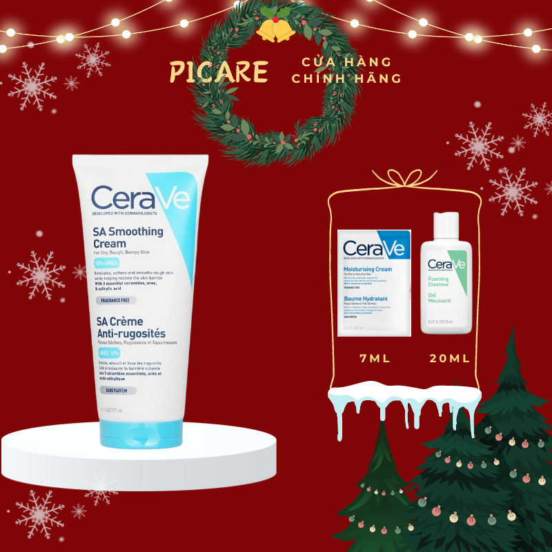 Kem dưỡng ẩm dành cho da khô ráp sần sùi CeraVe SA Smoothing Cream