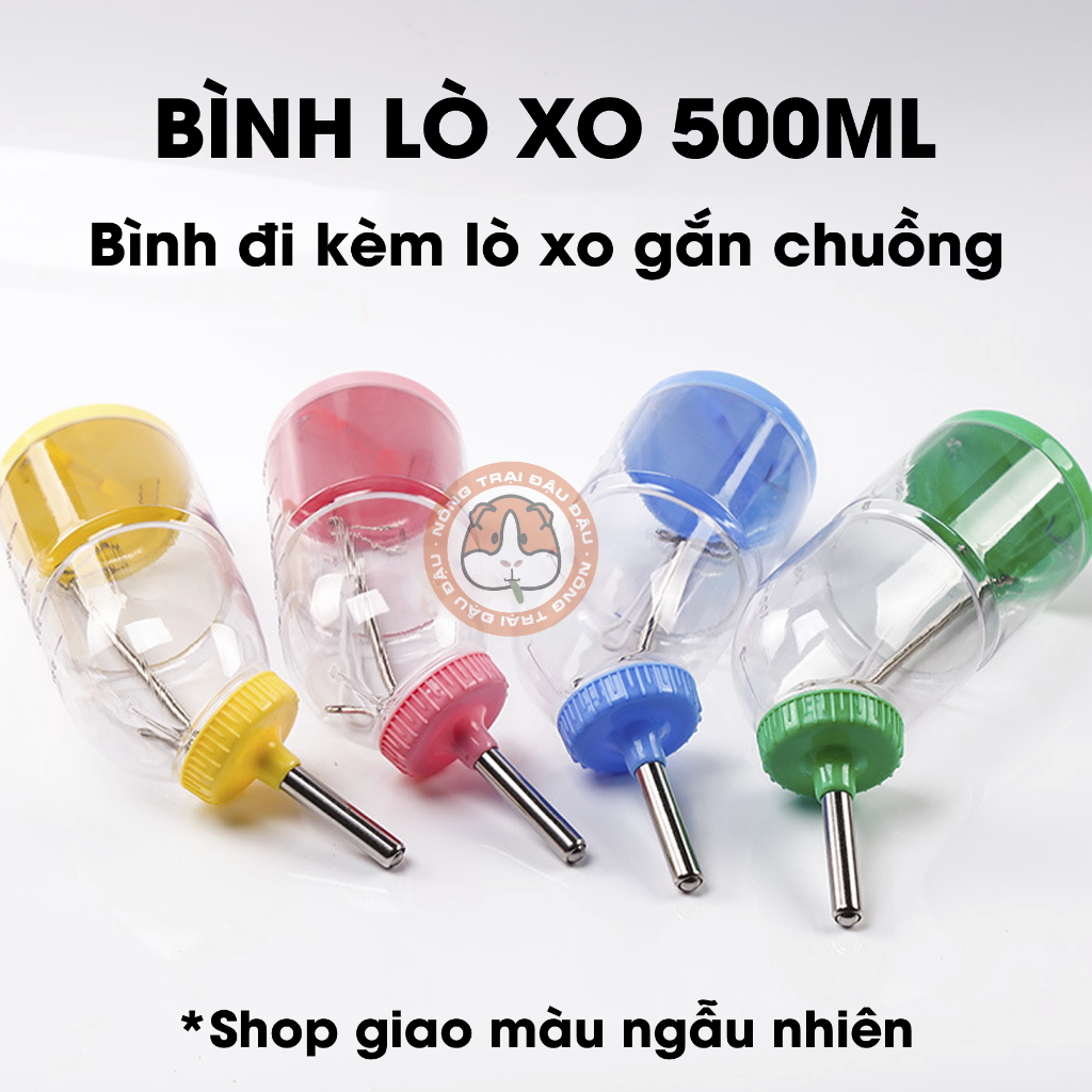 Bình Nước Cho Thỏ, Bọ Ú, Chinchilla, Hamster 500ml 1000ml