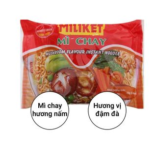 Mì chay Miliket gói 70g
