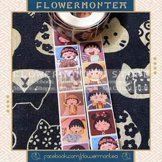 (02) Set 90 Sticker Vuông - Chibi Maruko-Chan | Nhóc Maruko