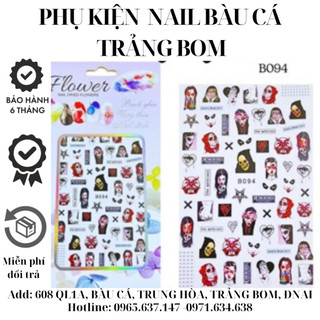 Sticker dán móng halloween năm 2024 nhiều mẫu