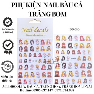 Sticker chữ, nơ, thương hiệu, hình dán móng nail - sơri nail