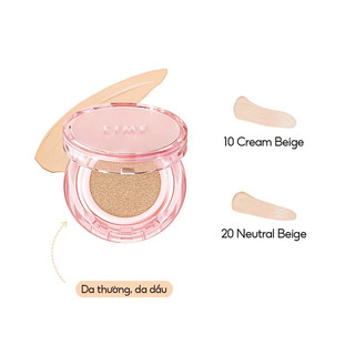 Phấn nước lime skin fit long-wear cover cushion 50+/pa+++