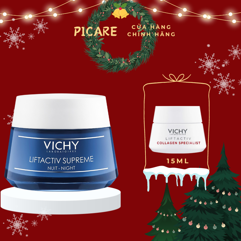 Kem dưỡng chống lão hóa, săn chắc da ban đêm Vichy Liftactiv Supreme Night Cream 50ml