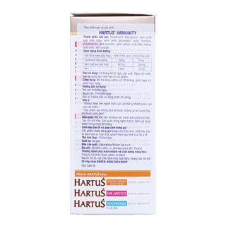 Hartus Immunity - Tăng sức đề kháng (150ml)
