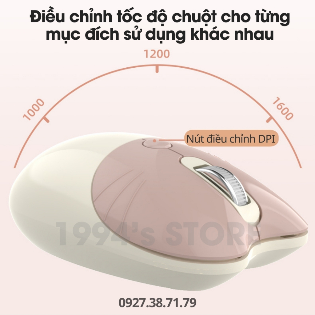 Bộ bàn phím và chuột không dây MOFII GEEZER CANDY PRO yên tĩnh kết nối Bluetooth và USB 2.4G - Bàn phím, chuột văn phòng