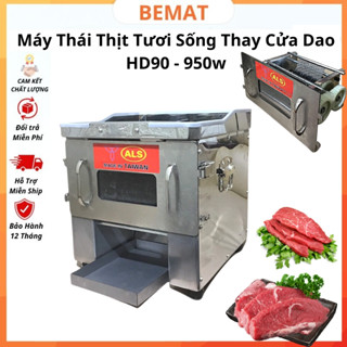 Máy Thái Thịt Tươi Sống Thay Cửa Dao HD-90 Loại 1 Cửa Dao Từ 1.8mm - 20mm Công Xuất 950w Vệ Sinh Máy Dễ Dàng