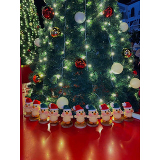 [Có sẵn] Chú vịt bằng len handmade đội mũ Noel dễ thương