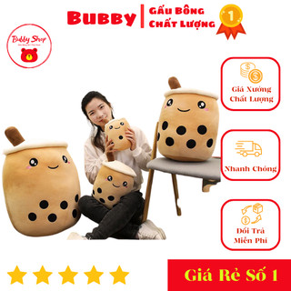 Gấu bông trà sữa 💖 free ship 💖 gối ôm thú bông cho bé baby hàng cao cấp mềm mịn size 40cm dễ thương tại chubby shop