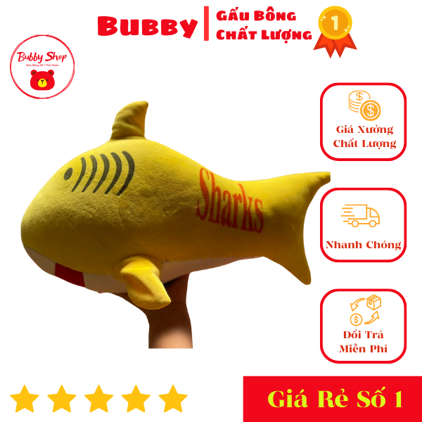 Cá Mập Gấu Bông Shark Baby Shark - Thú nhồi bông cao cấp Tại Anh Quân Gấu Bông Ảnh Thật Tại Kho