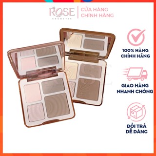  Bảng Phấn Tạo Khối Bắt Sáng SWEET MINT 4 ô Highlight Hiệu Ứng Lì 3D Có Gương Độ Bóng Cao Bền Màu Chống Thấm Nước 