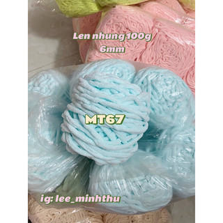 Len nhung đũa bông sữa sợi 6mm cuộn 100g