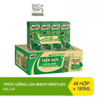Thùng 48 hộp thức uống lúa mạch Milo Active Go 180ml