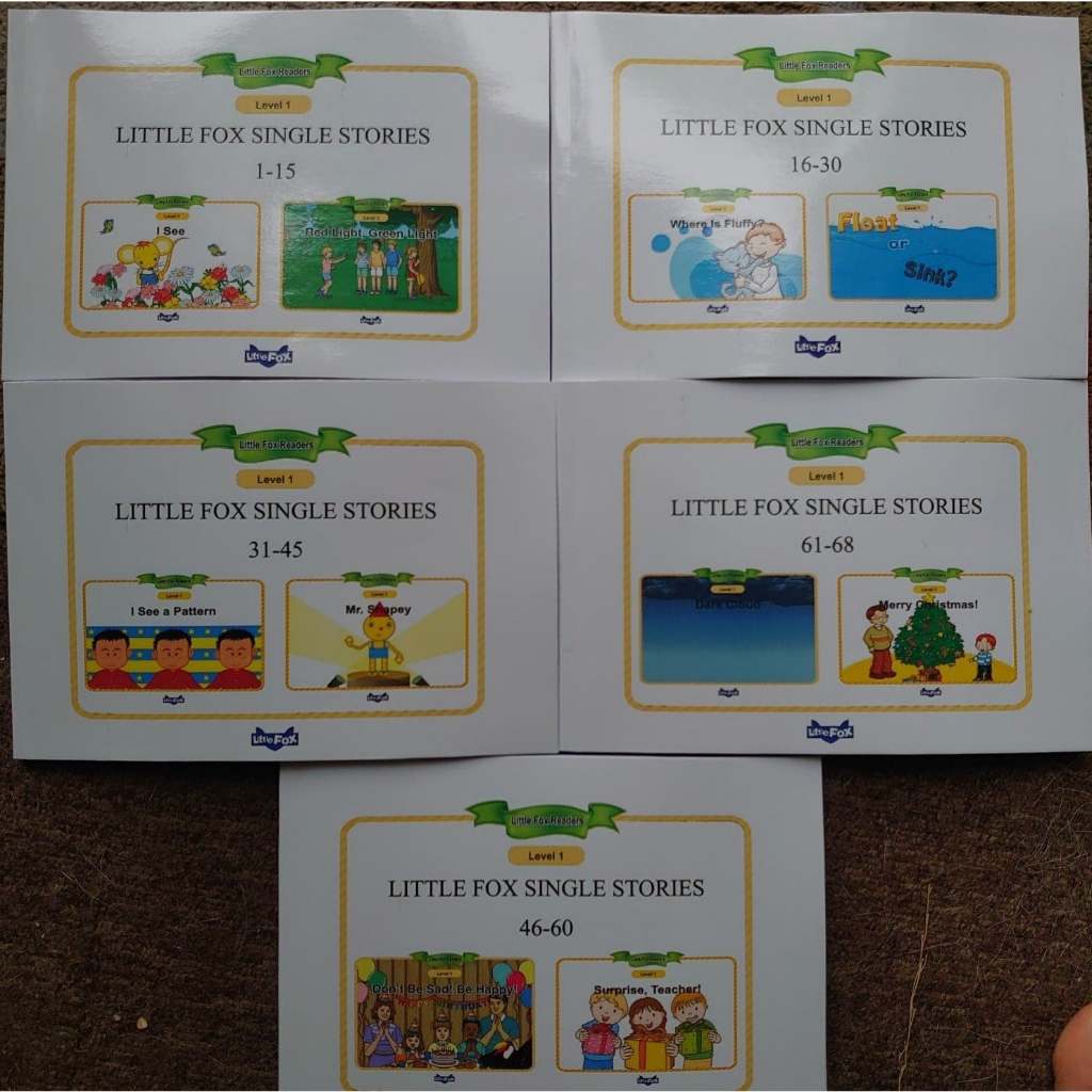 SÁCH - Little Fox Single Stories level 1 - in gộp 3 cuốn [ Tặng file nghe mp3 và Video ]