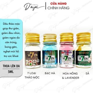 Dầu gió thảo dược dạng nước green se7en 5ml thái lan