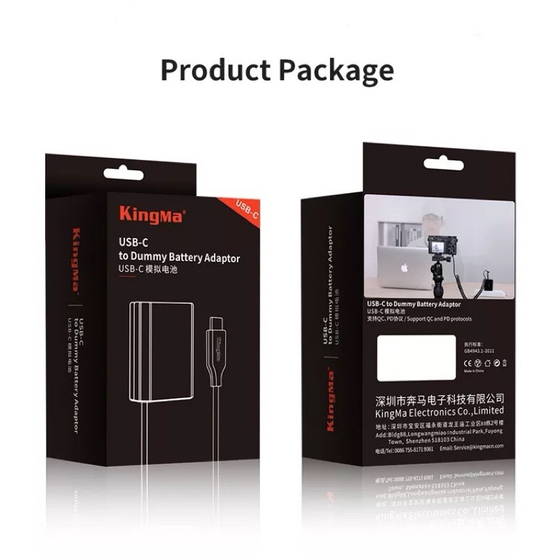 Pin giả Kingma NP-FW50 cho máy ảnh Sony A6000 A6300 A6400 A6500, ZV E10