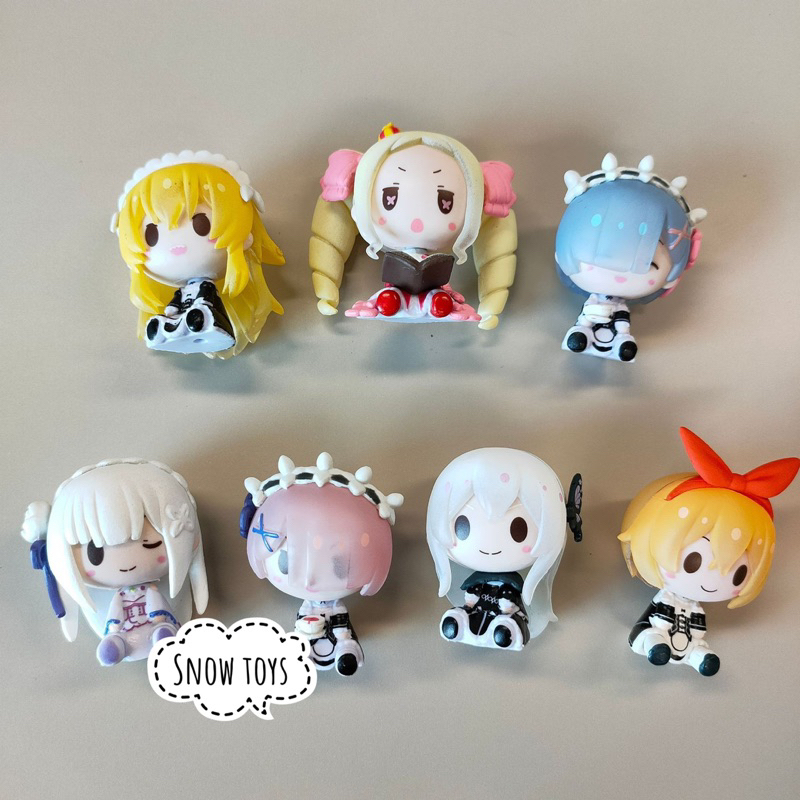 Mô hình Re:zero - Nhân vật Ram Rem Rezero Emilia Frederica Echidna Cosplay mèo - Re:Life in a different world from zero